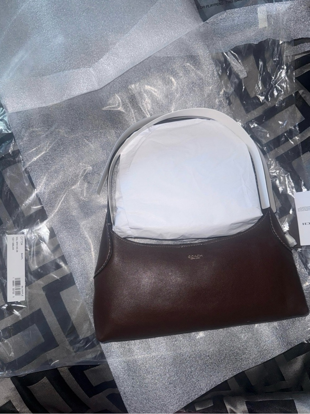 NEW Coach Brooklyn 26 Shoulder Bag Maple/Brass
